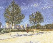 Vincent Van Gogh On the outskirts of Paris oil painting on canvas